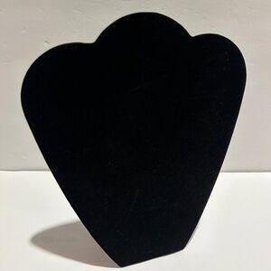 Black Velvet Necklace Easel Display Stand — 11" Jewelry Organizer
